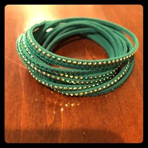 Swarovski slate crystal wrap bracelet